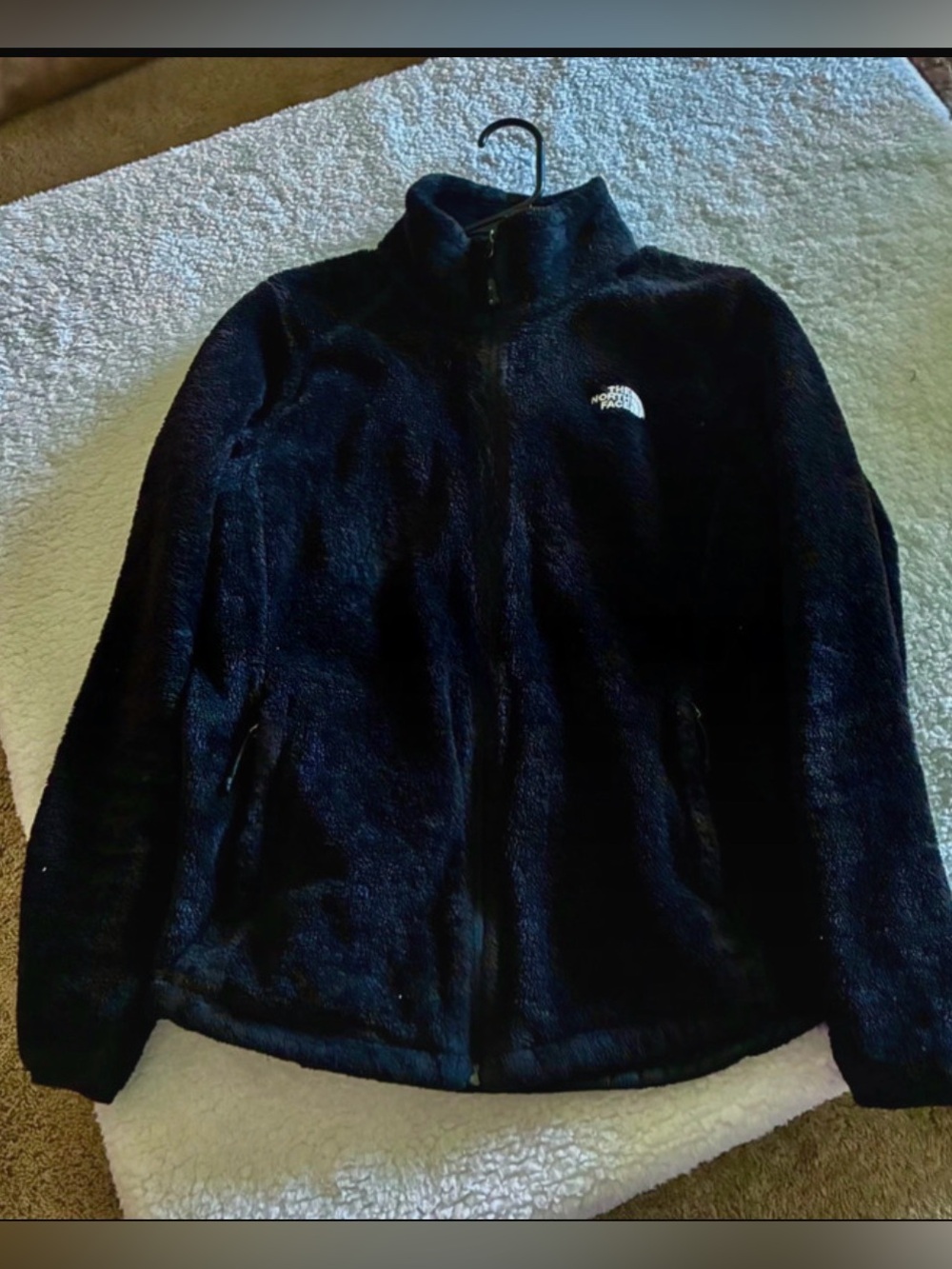 The North Face Black Teddy Fleece Jacket - Full Zip